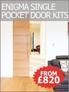 Single Large Enigma Pocket Door Kit