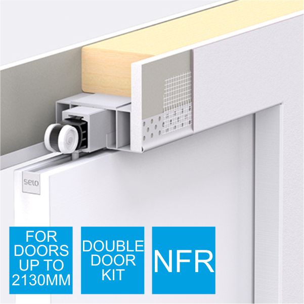 Selo Enigma Double Concealed Frame Pocket Door